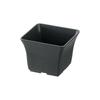 Richell Plastic Pot Baby Leaf Planter 12 Type N Dark Gray