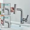 2025 New Digital Display Waterfall Pull-out Kitchen Faucet Hot and Cold Water Mixer Smart Bathroom Washing Faucet