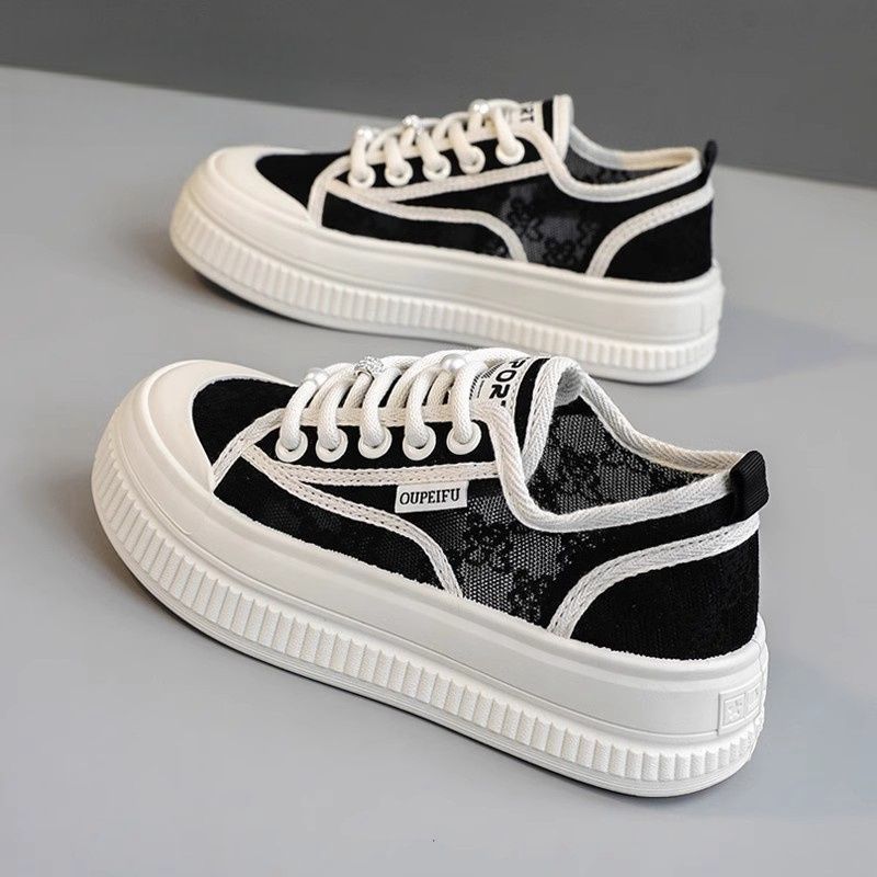 

Breathable lace fisherman shoes women s summer board shoes 2025 new with skirt little white shoes versatile customized women s shoes 40