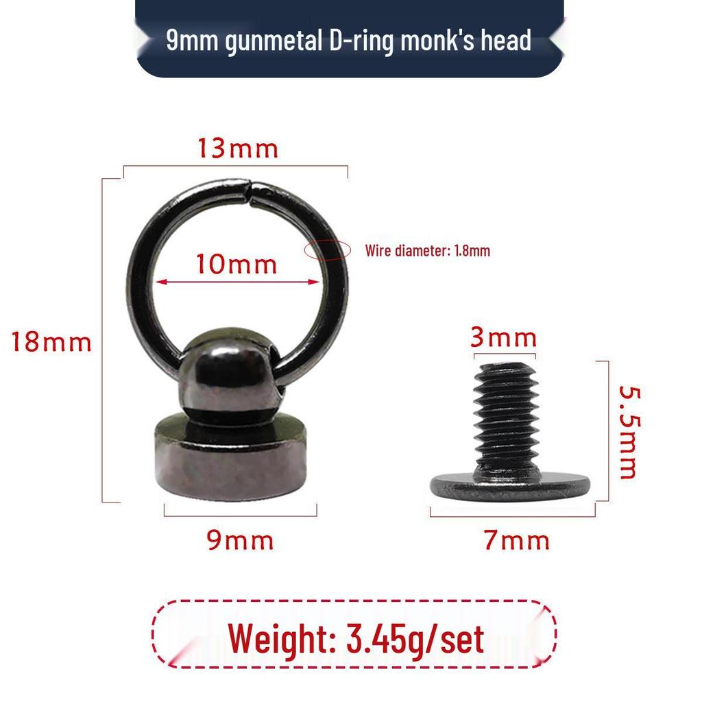 Makeup & Accessories Kit: Lipstick Bag, Nipple Stud, D-Ring/D-Buckle Tools, Monk Head Bag, DIY Screws