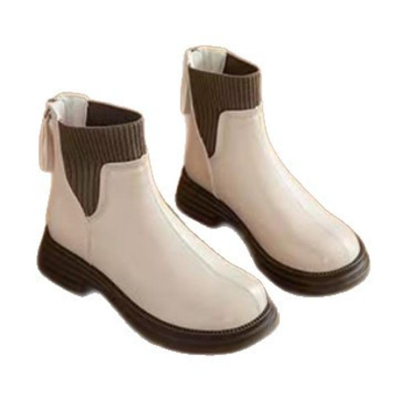 Platform Socks Boots Zipper Martin Boots Autumn and Winter New Chelsea Short Boots Fried Street Women's Shoes Trend