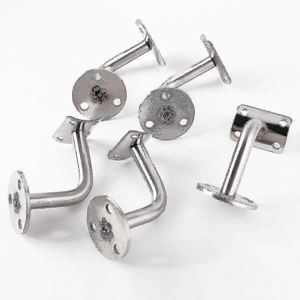 Pack Of 5 Stainless Bannister Support Wall Mounted Handrail Brackets Ballustrade Stair Rail Holder