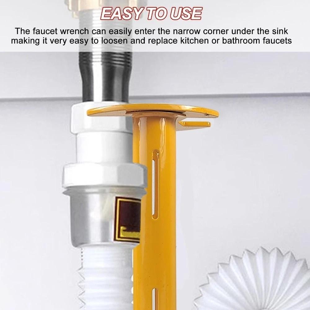 Four-claw Hexagon Bathroom Wrench Heavy Duty Faucet Wrench  Bathroom Installation