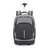 Unisex 18 Inch Wheeled Rolling Backpack for Students Travel Durable Luggage Bag