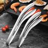 Stainless Steel Serving Tongs Multi-functional Kitchen Food Clamp for Cooking Toast Bread Salad Barbecue Grilling Baking Frying