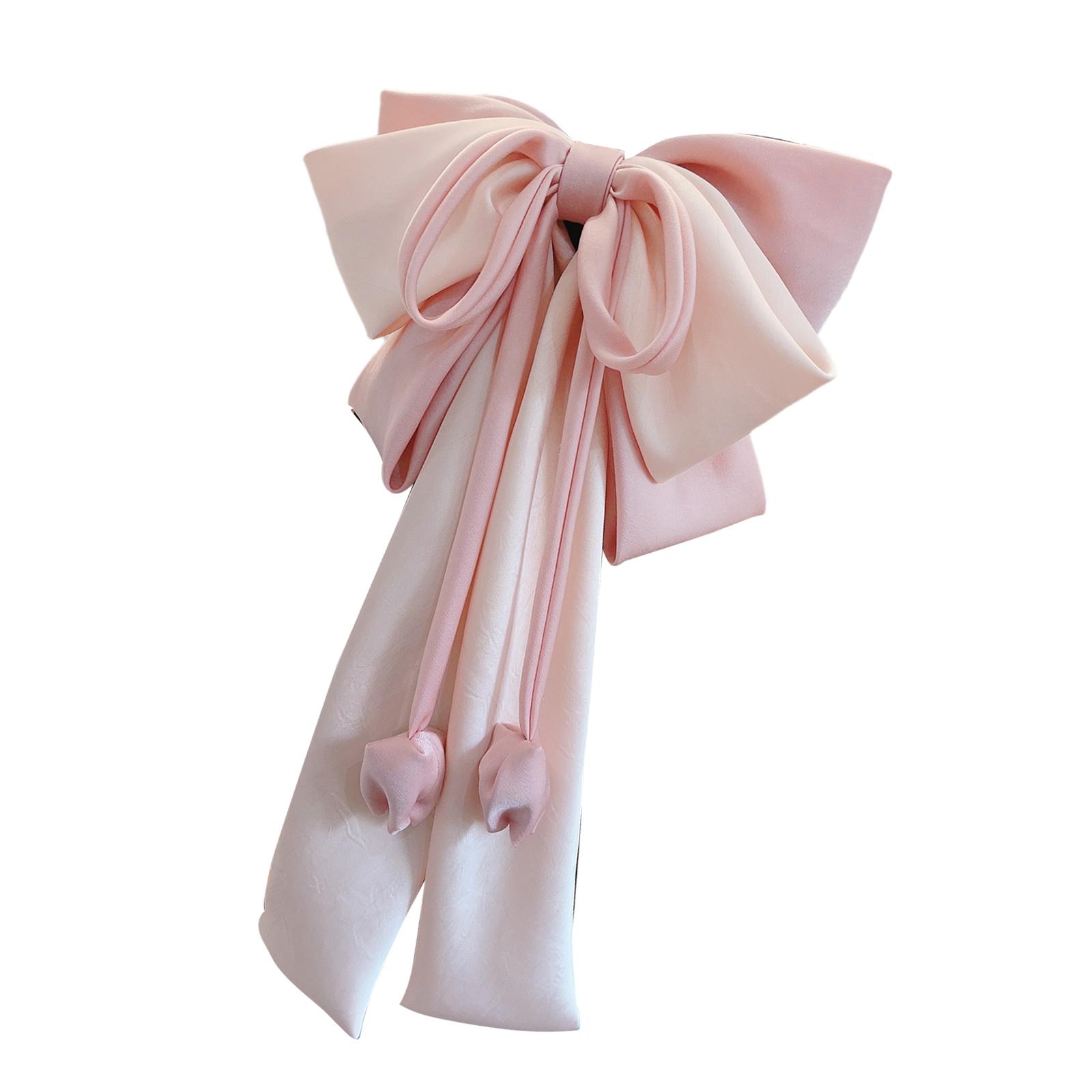 

Элегантный фиолетовый бант для волос с длинной лентой, модный головной убор, заколка для волос для женщин и девочек A