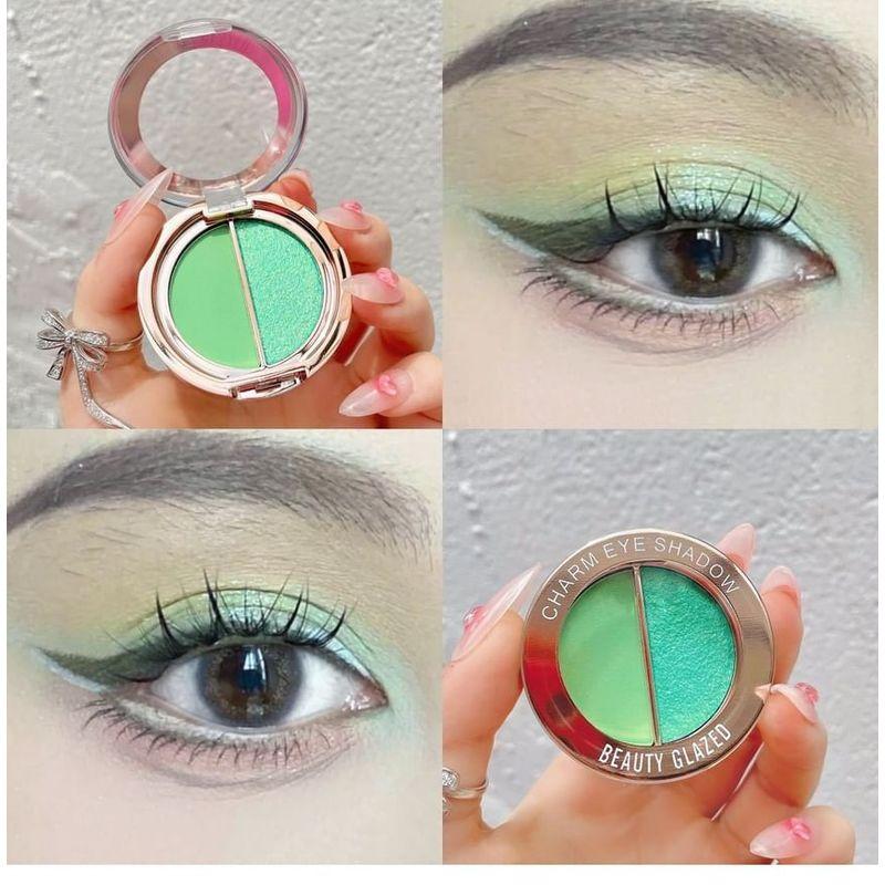 BEAUTY GLAZED - Matt & Pärlemor Dubbel Effekt Charm Ögonskugga - 10 Nyanser