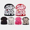 Jacquard Lettering Knit Beanie Hat Hip Hop Style Skull Cap for Men and Women Cartoon Pattern for Travel