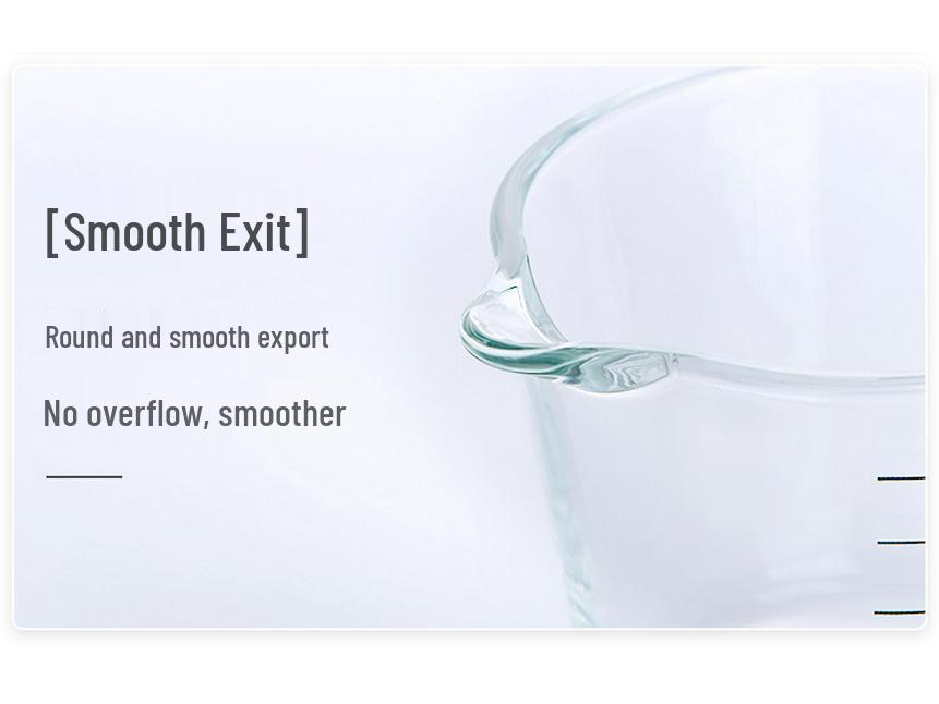 High-Temperature Resistant Glass Measuring Cup with Scale for Baking and Mixing