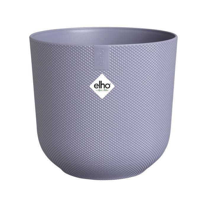 ELHO Pot de fleurs Jazz Rond - Violet - Ø 29.5 x H 27 cm - Intérieur - 100% recyclé