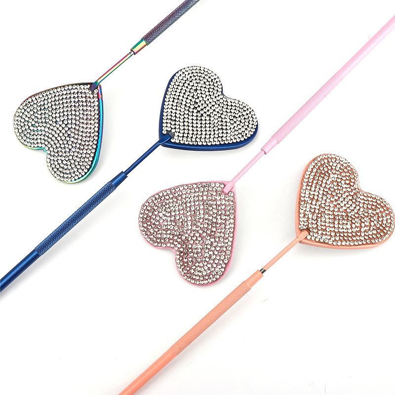 Custom Diamond Rinse Bottle Lash Cleanser Shampoo Bottle Glue Storage Tank Lash Mini Fan with Rhinestone for Lash Extension Mix