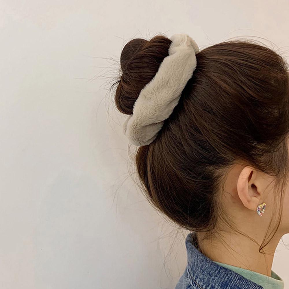 Headwear Hair Tie Hair Ring Hair Accessories Rubber Band Ponytail Holder Hair Rope Plush Scrunchie