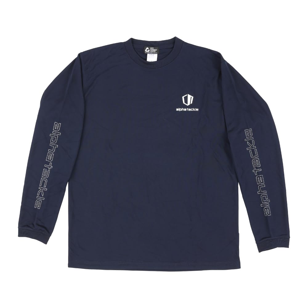 Alphatackle Long Sleeve Dry Size L T-Shirt Type-01, Navy,
