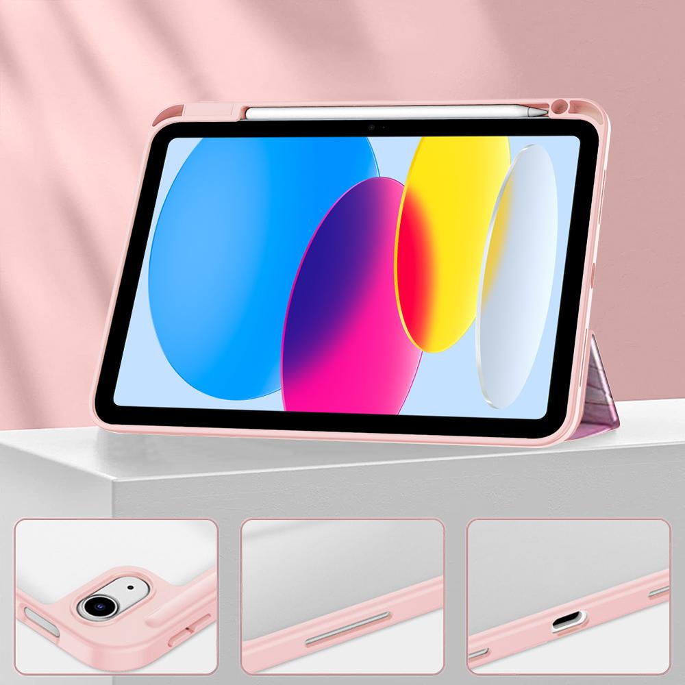 For iPad A16 11 Inch Case iPad 11th Cover with Pencil Holder for iPad 10th 11th Generation Case Auto Sleep Wake iPad (A16)
