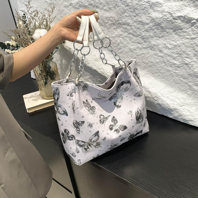Bags Fashion Shoulder Bags Large Capacity Butterfly Tote Bags Textured Pu Underarm Bags Versatile Women'S Bags