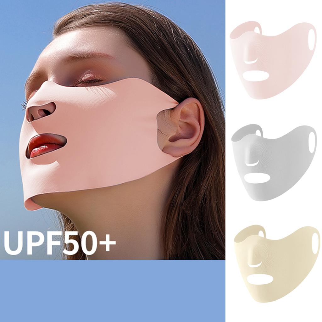 Breathable Women Golf Mask Summer Sun Protections Face Cover Ice Silk Face Mask for Cycling Run Outdoor Sports