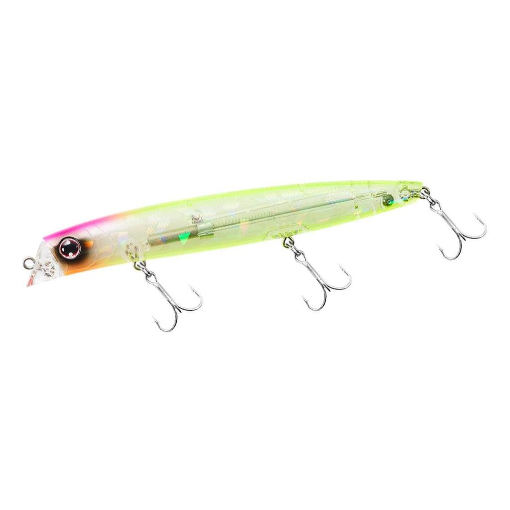 Daiwa Seabass Minnow Morethan Cross Counter 125F Pink Head Clear Chart Lure