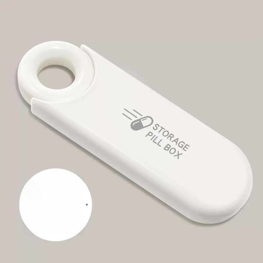 Portable Mini Pill Box Travel Carry On Three Compartments Sealed Moisture Proof Medicine Storage Box