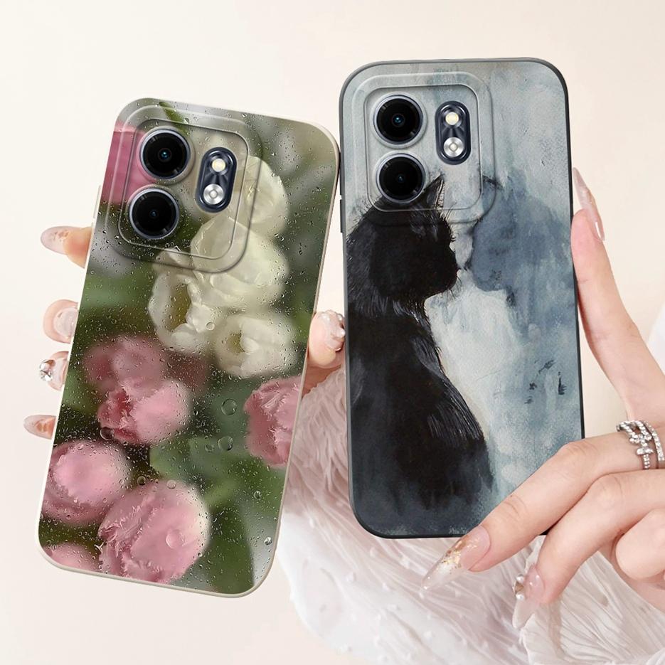 For Infinix Hot 50i 4G Case X6531 X6531B Cute Rabbit Cartoon Cover Soft Silicone Case For Infinix Smart 9 HD Smart9 X6532 Fundas
