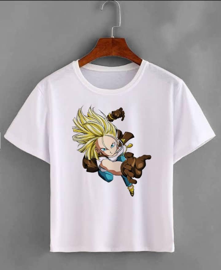 2026 Summer Dragon Ball Kid Goku Unisexs TShirt White Wu Symbol Graphic 100 Cotton Oversized Breathable Casual Short Sleeve Tee