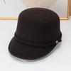 Niche Designer Woolen Hat Women's Autumn and Winter British Top Hat Casual Cap Knight Equestrian Hat