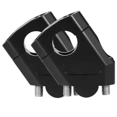 Yuract Handlebar Riser for Motorcycles Handlebar Riser Handle Post Motorcycle Handlebar 0.9 Inch (22 Mm) Silver (Black)