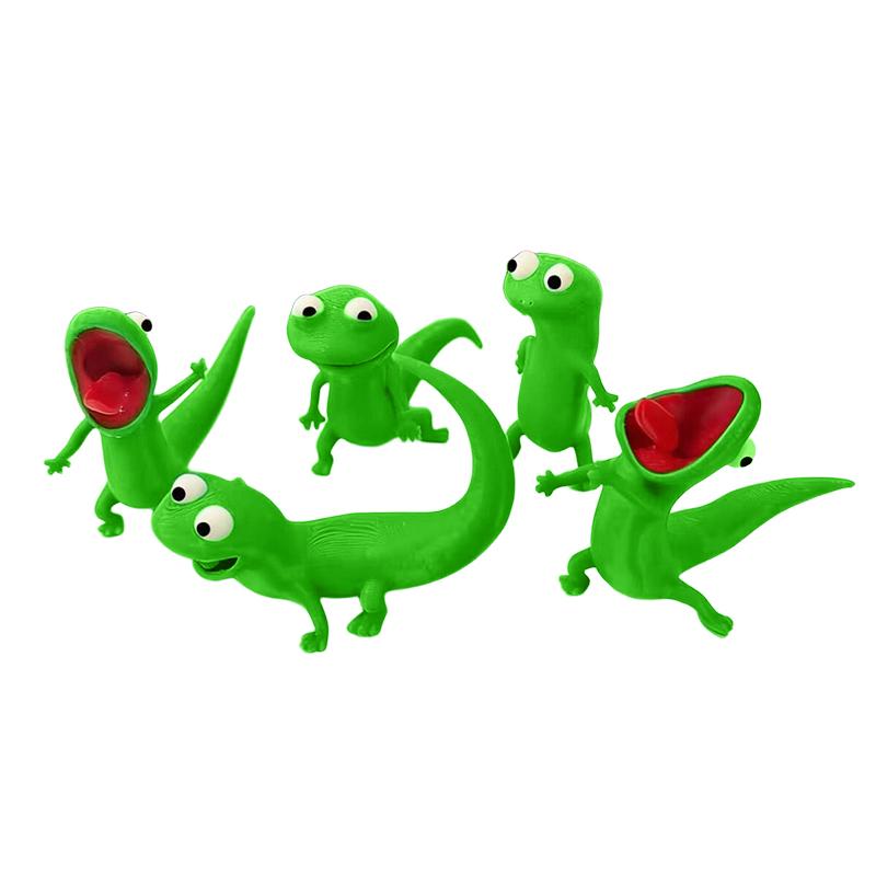 3D Printed Lizard Ornament Green Lizard Decor New Funny Meme Figure For Home Office Desk Decor Cute Gift Anime Movie Merchandise