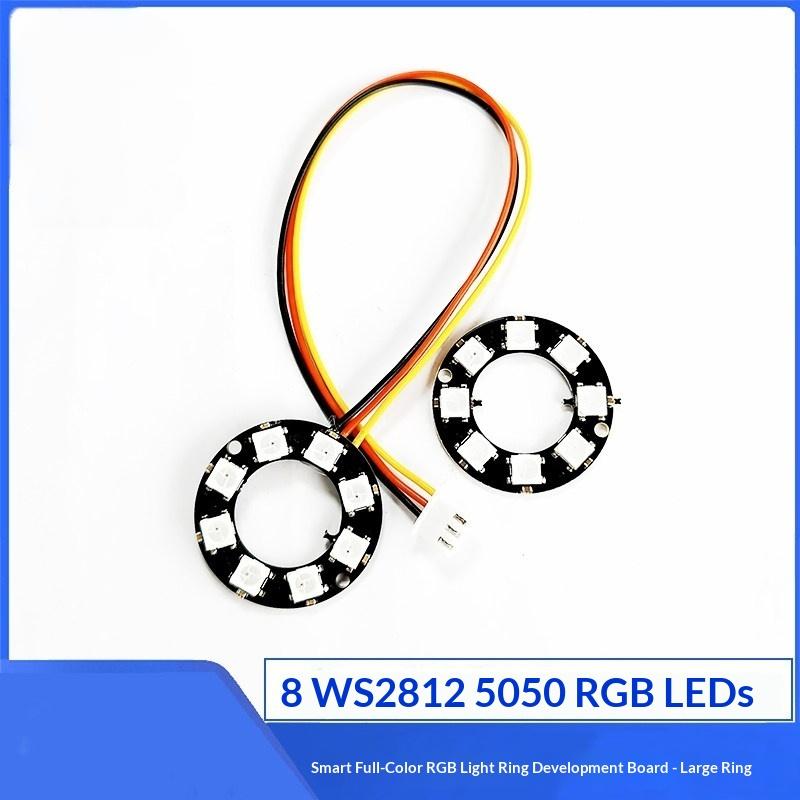 1/8/12/16/24 Bit Ws2812 Rgb Light Ring Development Board 5050 Smart Full-Colour Rgb Led Learning Module Dc4-7V