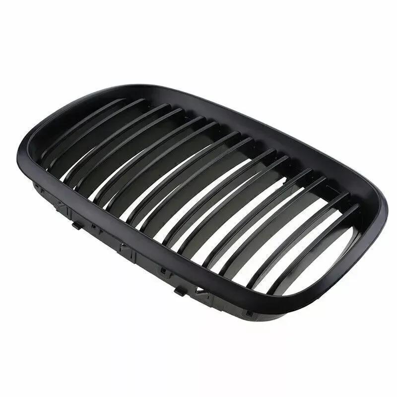 For BMW X5 E70 X6 E71 2007-2013 ABS Car Grille Front Kidney Grill Double Line Matte Black 51137157687 51137157688 51137185223