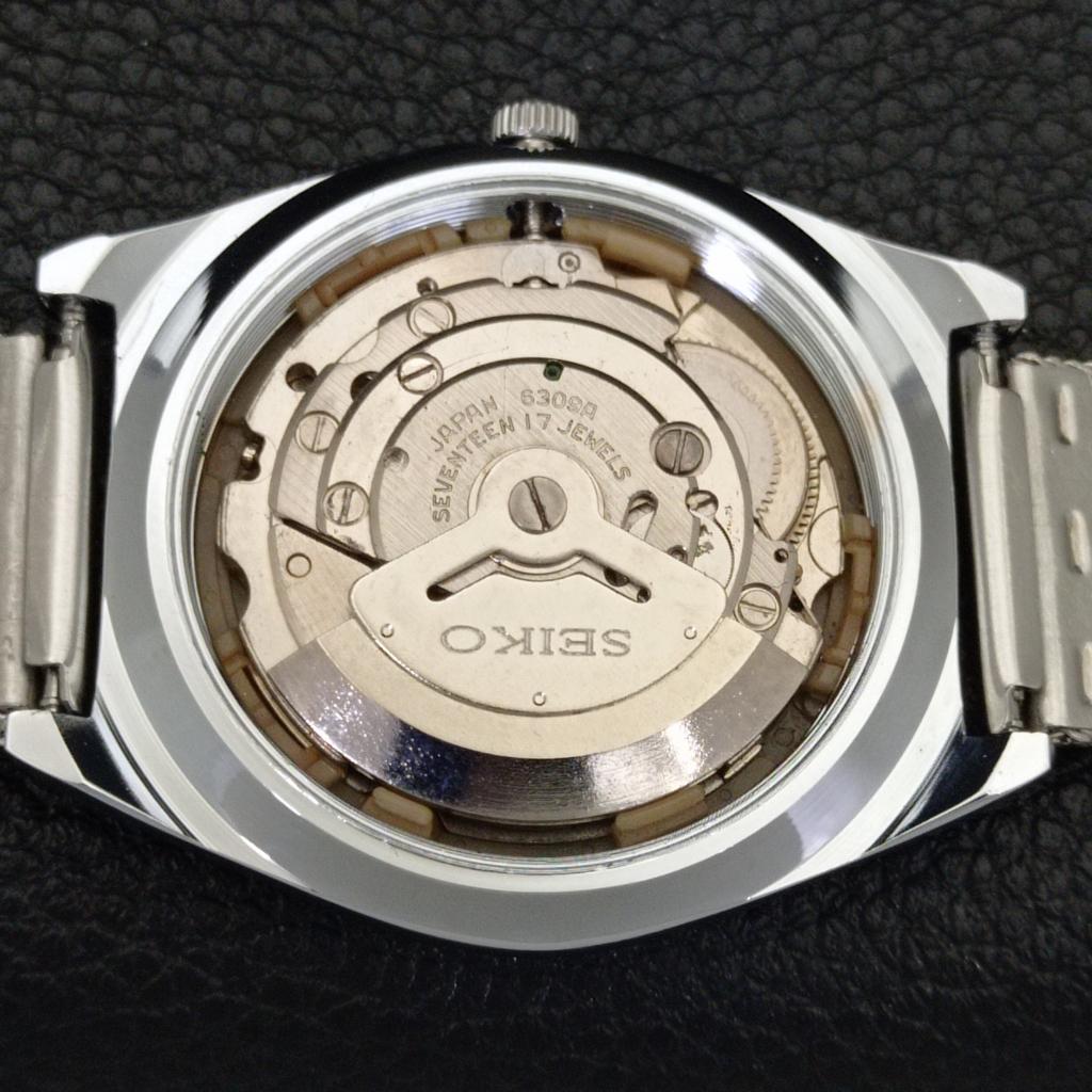 REFURBISHED SEIKO 5 AUTOMATIC 6309A VINTAGE JAPAN MENS BLACK WATCH a441327-5 Sk-a441327
