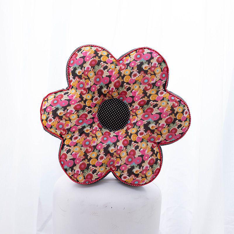 Korejský polštářek s květinami švestky: Celobavlníkový polštářek na zdřímnutí do kanceláře a ložnice