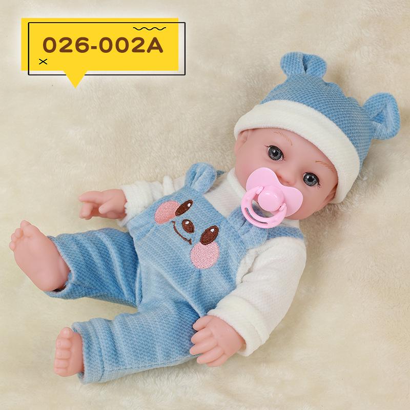 30cm Reborn Baby Girl Doll - Soft Vinyl Soothing Toy for Children