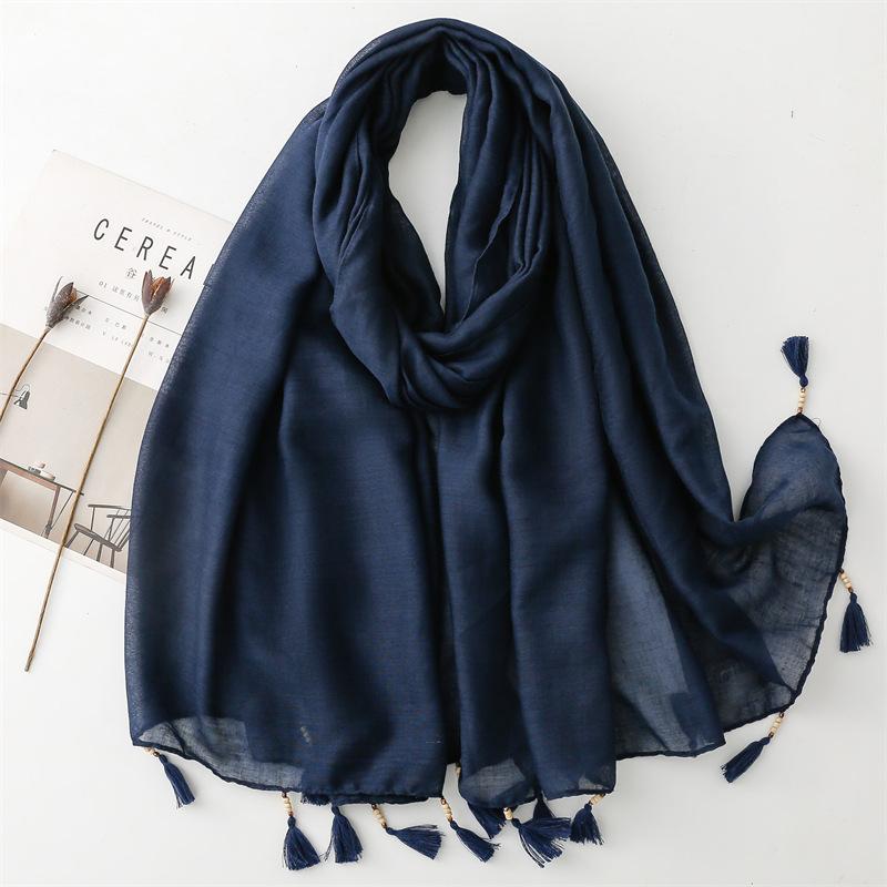 Four Seasons Women'S Sunshade Scarf Creative Feather Arrows Geometric Wood Beads Cotton Hemp Air Conditioning Sunscreen Beach Scarf Shawl