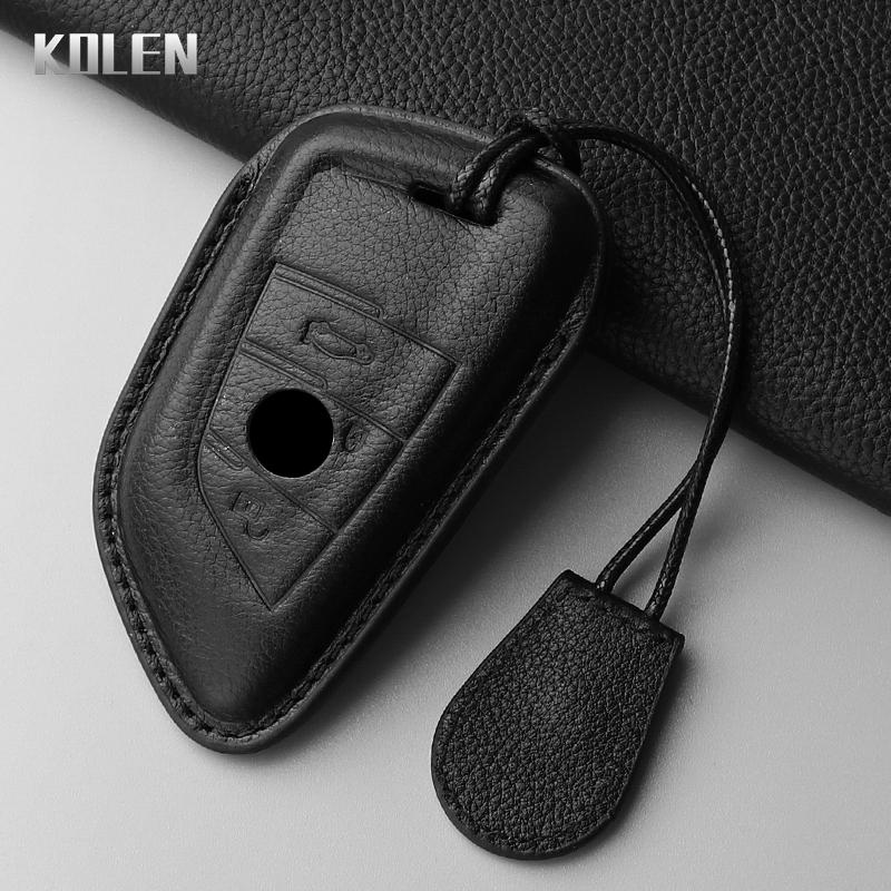 Leather Car Key Case Cover Shell Fob For Bmw F20 G20 G30 X1 X3 X4 X5 G05 X6 X7 G11 F15 F16 G01 G02 F48 Key Protector Accessories