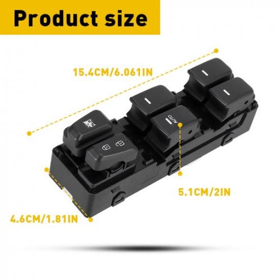 Front Left Driver Side Power Window Master Switch for Hyundai Sonata 2011-2015 A