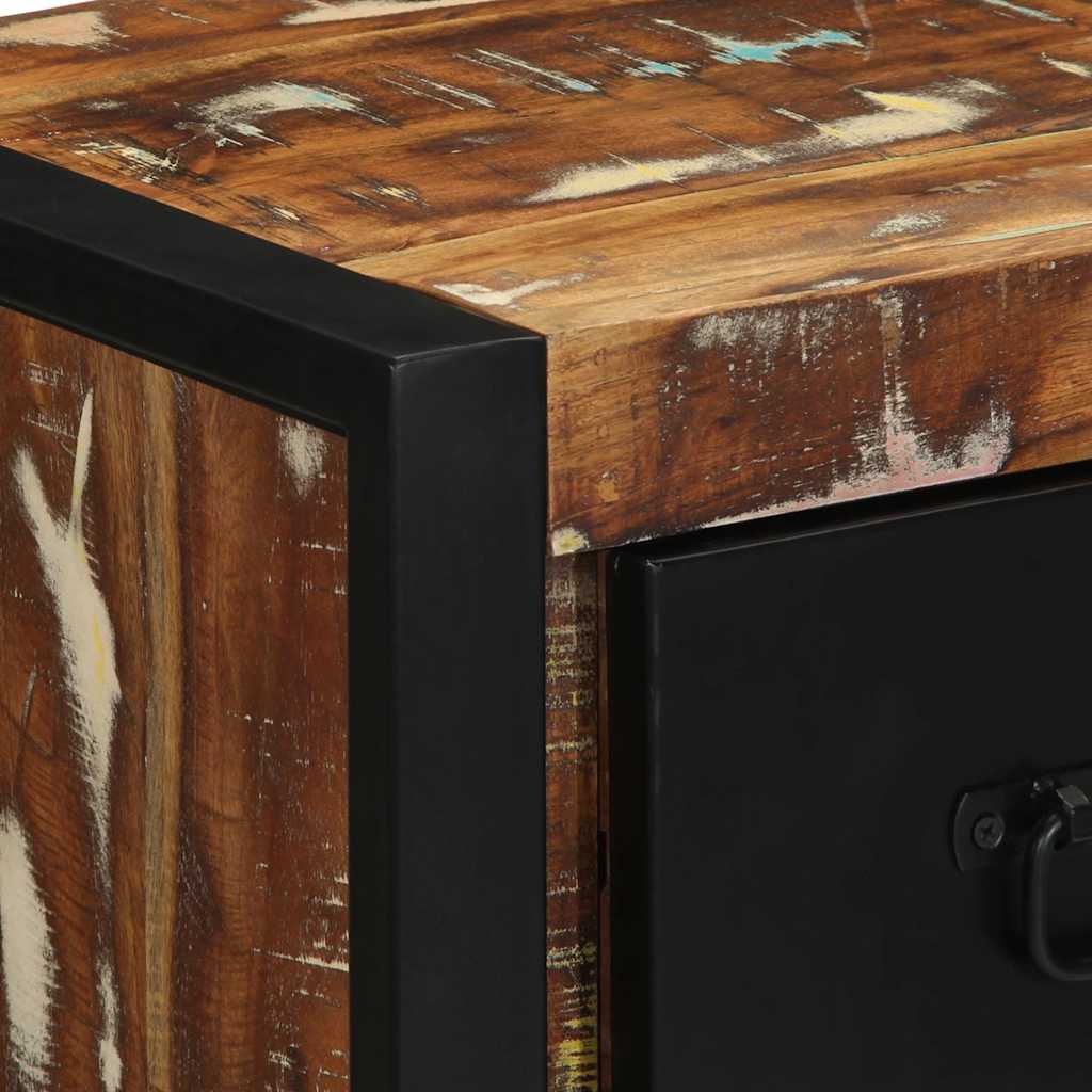 Nightstand Multicolour 40x35x40 cm Reclaimed Wood Solid Wood