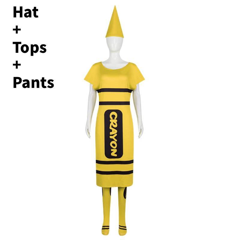 Buntstift Cosplay Kostüm Für Erwachsene Mit Polyesterstoff Für Halloween-Partys