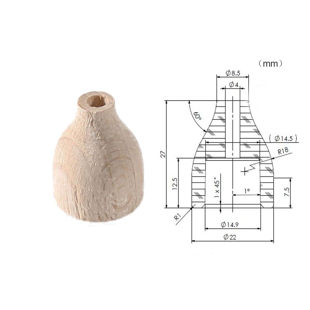 20pcs/pack Solid Wood Furniture Accessories Round Size Hole Beech Wood Cover Wood Craft Accessories