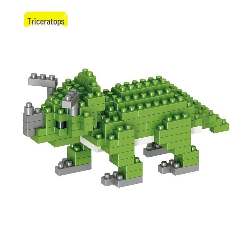 Dinosaur World Building Blocks: T. Rex & Velociraptor Educational Toy Set