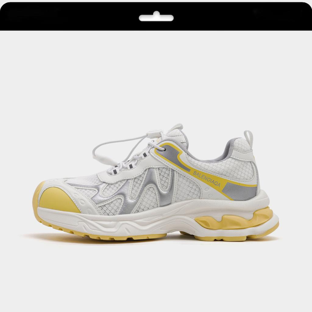 Dad Shoes Girl 2025 Autumn New Mesh Breathable Platform Jogging Shoes White Height Increasing Casual Sneakers