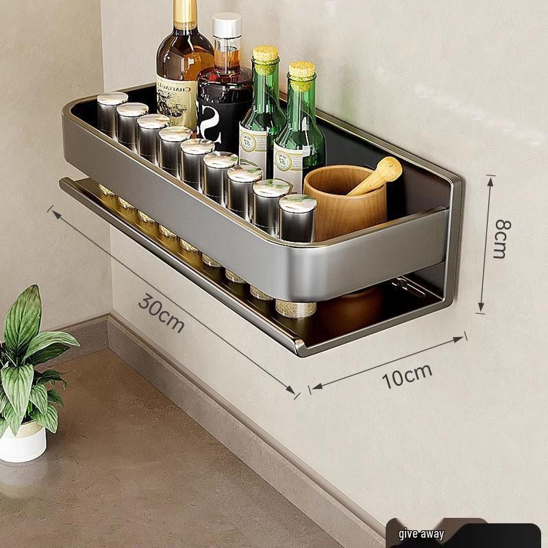 Zonder boren Wandmontage Keuken Opbergrek voor Kruiden