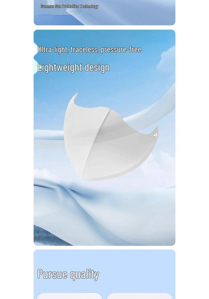 PEAK Women's Ice Silk Sun Protection Mask – Breathable UV Face Shield with Eye Corner Coverage for a Slimmer Look