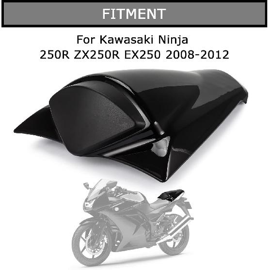 PSLER Rear Seat Cover Rear Seat Fairing Cover for Ninja 250R ZX250R EX250 2008-2012 Black