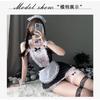 Sexy Lingerie Sexy Maid Seduction Pajamas Passion Flirting Sexy Clothes Suit Maid One Piece with Hair
