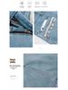 Damen Hellblauer High-Waist Jeans-A-Linien-Rock mit Schlitz - Frühjahr 2026 Mode
