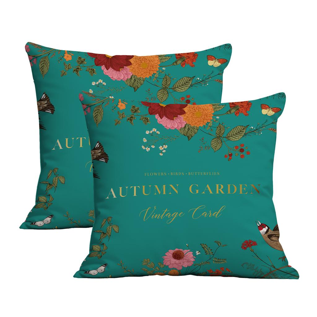 New Creative European Retro Floral Pillowcase Double-sided Printed Home Cushion Pillowcase Multiple Styles Available