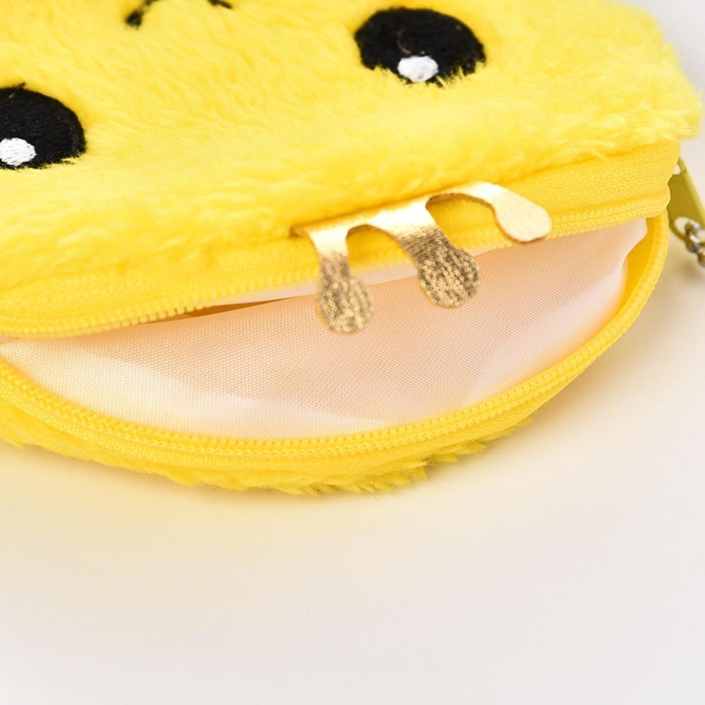 Plush Octopus Coin Purse 12*12cm(4.72*4.72in) Wallet Pouch Oval Zipper Plush Pouch  Women
