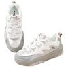 Xtep Waffle Shoes Synthetic Leather Comfortable Trendy Non-Slip Shock Absorbing Low-Top Skate Shoes Women sneakers White Gray 976418310042-2