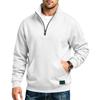 Felpa con mezza zip pesante da uomo, vestibilità ampia per calore e sport casual