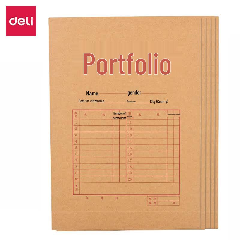 Deli Kraft Paper Archive Document Bag